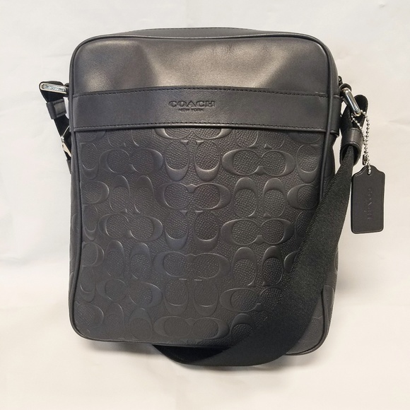 Coach Other - 💼Coach Signature Charles Leather Flight Bag